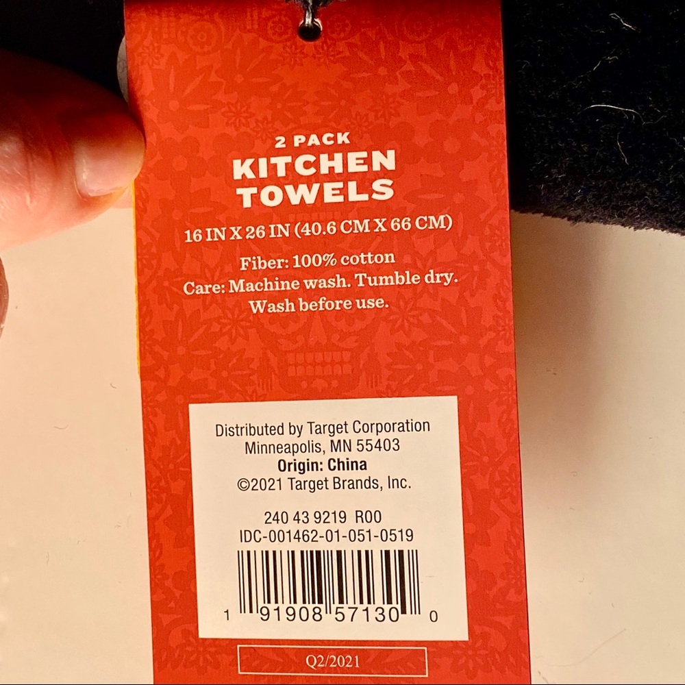 🌺4/$35 Two Luis Fitch x Target Dios De Los Muertos Kitchen Towels - Picture 6 of 8